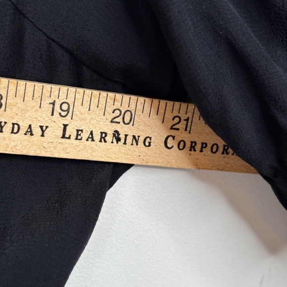 NWT Abercrombie Cinch Sleeve Cut Out Midi Dress L Black LBD Wedding Holiday Chic - Picture 11 of 15